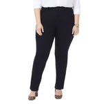 NYDJ Womens Plus Size Marilyn Straight Ankle Jeans WBDMMS2299 Black 18W