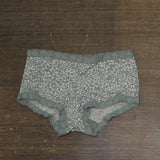 Maidenform Womens One Fab Fit Microfiber Boyshorts 40760 Green Print S