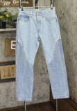 Levi's Womens Original 501 Button Fly Jeans 94417272 County Fair Blue 30