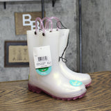 Western Chief Toddler Girls Viola Light-Up Glitter Rain Boots White / Purple 10