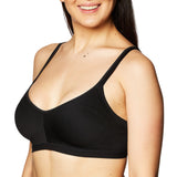 Olga Womens Easy Does It No Bulge Wireless Bra GM3911A Rich Black XL