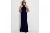 Lauren Ralph Lauren Womens Velvet Halter Gown 253882071003