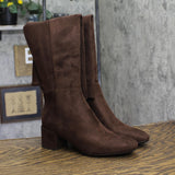 Michael Michael Kors Womens Suede Braden Riding Boots 40F2BNMBES Mocha Brown 5M