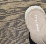 Easy Spirit Womens Amari Sporty Flat Slide Sandals Black 8M