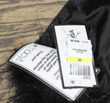 Alex & Sophia Juniors Strapless Zip-Back Feather-Front Top 2KEZ556E Black M