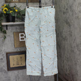 Wondershop Gingerbread Striped Flannel Long Sleeve Pajama Set Green Multi S