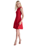 DKNY Womens Studded Sleeveless A-Line Dress DD4G1E50 Red 6