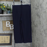 Nine Leonard Womens Tummy Smoothing Culotte Palazzo Pants Navy Blue M