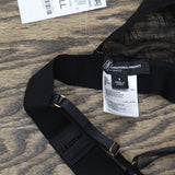 INC International Concepts Womens Bralette Monogram 100137466 Deep Black Logo S