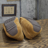Dluxe By Dearfoams Mens Nelson Shearling Moccasin Slippers Chestnut Brown 7