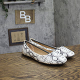 Journee Collection Kavn Comfort Sole Ballet Flats KAVN Snake Brown 10M
