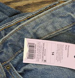 Wild Fable Womens Mid-Rise 90's Relaxed Jeans Tinted Medium Wash Blue 14