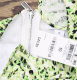 Bar III Printed Sweetheart Crop Top with Keyhole Cutout 100150389 Green Multi 10