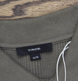 Vince Short Sleeve Variegated Texture Polo Shirt M03659768A Dome Green XL