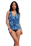 Magicsuit Womens Quill Sophie Tankini Top Swim 6019315 Blue Multi 12