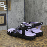 JBU Kaia Casual Flat Sandals S4KAI01 Black / Purple 7M