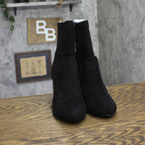 Journee Collection Vivia Stretch Dress Booties Faux Suede VIVIA Black 7.5W