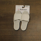 Isotoner Womens Active Recycled Adjustable Slide Slippers Light Grey L (8.5-9)