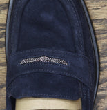 Clarks Suede Lauryl Step Loafer 26184351 Navy Blue 10W