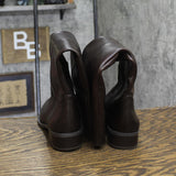 INC International Concepts Wide-Calf Leather Riding Boots Chocolate Brown 6M-WC