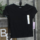 Wild Fable Womens Short Sleeve Crewneck Slim Fit T-Shirt Top 90069912 Black S