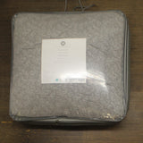 Hotel Collection Prism Matelasse 3-Piece Cotton Comforter Set Charcoal Gray King