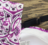 Swim Solutions Tiered Fauxkini One-Piece Swimsuit Magenta Purple Multi 16