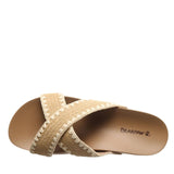 Bearpaw Carina Platform Slide Sandal 1009136951 Natural Brown 9M
