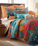 Levtex Mackenzie 2-Piece Euro Sham Set Orange Multi 26x26