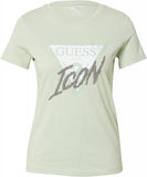 Guess womens Short Sleeve Icon Tee Shirt W2YI26I3Z11 Lost in Thyme Green XS