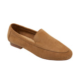 A New Day Womens Kimberly Genuine Leather Suede Loafers Dark Sand Brown 8M