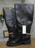 A New Day Chain Accent Mid-Calf Boots with Memory Foam Insole Black 8.5M-WC
