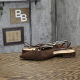 A New Day Womens Twiggy Multi Buckle Mini Heel Flats 94303759 Brown 8M