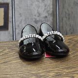 Nina Big Girls Ballet Flats Embellished NATALY Black Patent 13