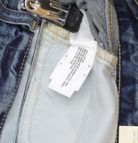 Universal Thread 90's Baggy Denim Jeans Button Fly Distressed Dark Wash Blue 6
