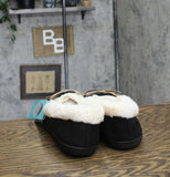 Sofora By Rockdoves Womens Sparkling Classic Moccasin Slippers Black 10M
