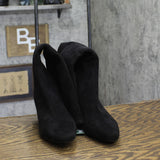 Impo Namora Stretch Knee Boots, Faux Suede Kitten Heel 500339 Black Suedy 6M