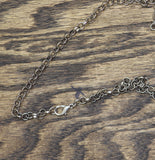 Fashion Long Mixed Bead Holiday Necklace Green / Silver Gray 41"