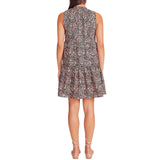 Bb Dakota Womens Sleeveless Tiered Floral Dress BL28140W Black Ditsy Floral S