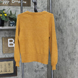 LC Lauren Conrad Womens Knit Long Sleeve Sweater 166050fab87c23 Rust Brown S