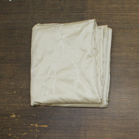 Max Blackout Floral Embroidered Mystique Curtain Panel Ivory Off White 50x95