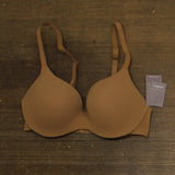 Auden Womens Luxe Stretch Comfort Wire Demi Bra 94266683 Caramel Brown 34C