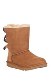 UGG Girls Bailey Bow II Sheepskin Shearling Boots 1017394T Chestnut Brown 7T