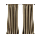 Elrene Home Fashions Room Darkening Rod Pocket Window Panel Gold Yellow 52x84