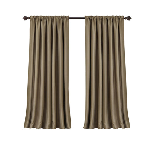 Elrene Home Fashions Room Darkening Rod Pocket Window Panel Gold Yellow 52x84