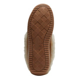 Dluxe By Dearfoams Shearling Moc with Fur Casing Slippers Chestnut Brown 7M