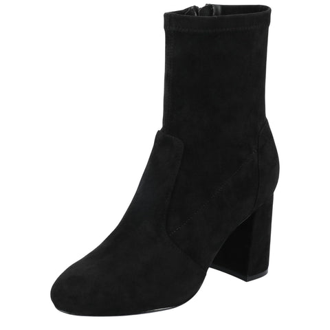 Journee Collection Vivia Stretch Dress Booties Faux Suede VIVIA Black 7.5W