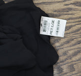 Bar III Womens Tie Front Petite Ruffled Mini Dress Black PL