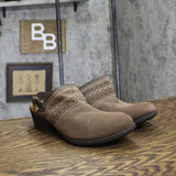 Earth Origins Womens Cady Suede Strap Back Clogs Brown 8.5W