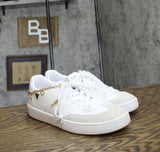 Guess Womens Charm Chain Naoko Sneaker GWNAOKO3 White 9M